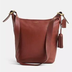 Coach Vintage Legacy Duffle Shoulder Bag 19889 Cognac Brown Leather